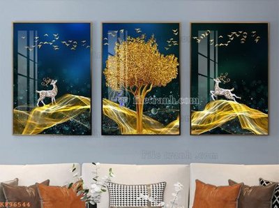 Download file ảnh gốc File tranh hiện đại pha lê gương KF96544 để in ấn