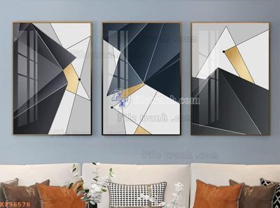 File in lụa File tranh hiện đại pha lê gương KF96578 (tân cổ điển) File tranh hiện đại pha lê gương KF96578