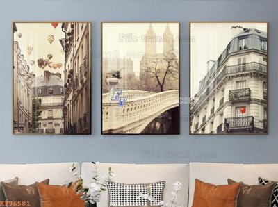 File in mica File tranh hiện đại pha lê gương KF96581 (bản gốc) sắc sảo