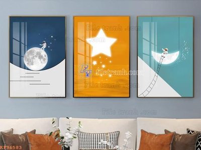 Tải file File tranh hiện đại pha lê gương KF96583 (ảnh gốc) file AI/EPS