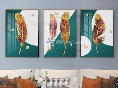 Tải file tranh gốc File tranh hiện đại pha lê gương KF96591 chất lượng cao