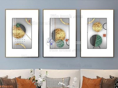 File tranh File tranh hiện đại pha lê gương KF96595 (gốc) chủ đề thành phố