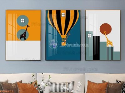 File in lụa File tranh hiện đại pha lê gương KF96612 (tân cổ điển) File tranh hiện đại pha lê gương KF96612