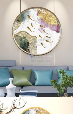 File PSD File tranh hiện đại pha lê gương KF96631 (chất lượng in ấn)