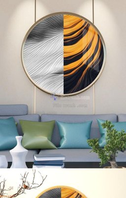 File gốc File tranh hiện đại pha lê gương KF96635 (cho in ấn) từ Filetranh.com