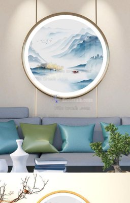 Tải file File tranh hiện đại pha lê gương KF96644 (gốc) chủ đề tôn giáo