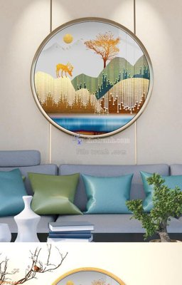 Download file File tranh hiện đại pha lê gương KF96664 (chuẩn in) chất lượng cao