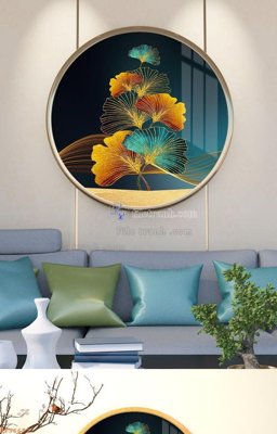 Tải file PSD File tranh hiện đại pha lê gương KF96672 (nguyên layer) để in