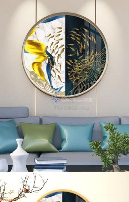 File tranh File tranh hiện đại pha lê gương KF96676 (gốc) chủ đề thành phố