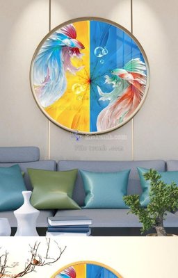 File gốc File tranh hiện đại pha lê gương KF96678 (chuẩn CMYK) cho nhà in