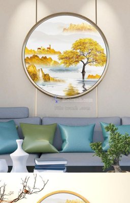 Tải file gốc File tranh hiện đại pha lê gương KF96683 (để in lụa)