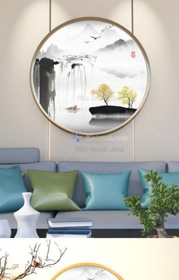 File ảnh File tranh hiện đại pha lê gương KF96713 (gốc) dùng in Pano