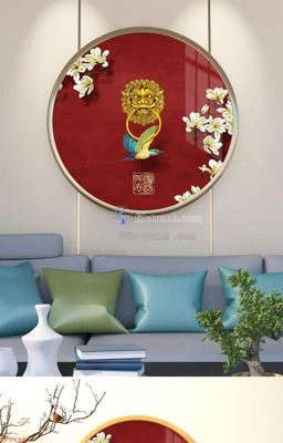 Tải file File tranh hiện đại pha lê gương KF96802 (gốc) làm file tranh quảng cáo