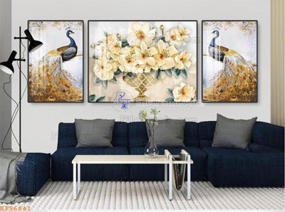 File in trần File tranh hiện đại pha lê gương KF96841 (bản gốc) 5D