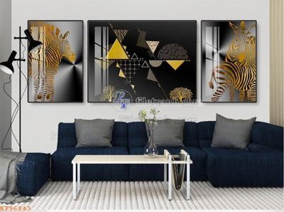 File gốc File tranh hiện đại pha lê gương KF96843 (in lụa) cao cấp