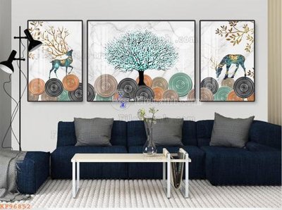 Tải file File tranh hiện đại pha lê gương KF96852 (ảnh gốc) in tranh kính