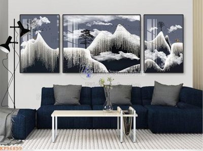 File in lụa File tranh hiện đại pha lê gương KF96859 (chất lượng cao) File tranh hiện đại pha lê gương KF96859