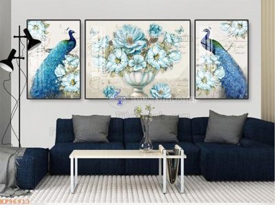 File gốc File tranh hiện đại pha lê gương KF96913 (phong cách) cổ điển