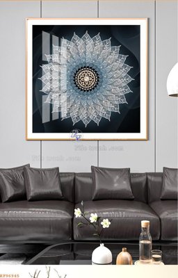 File gốc File tranh hiện đại pha lê gương KF96945 (phong cách) cổ điển