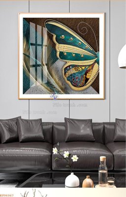 Ảnh gốc File tranh hiện đại pha lê gương KF96967 (độ nét cao) in mica