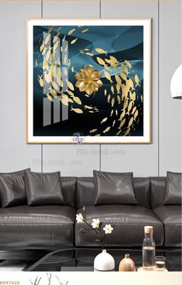 Tải file File tranh hiện đại pha lê gương KF97026 (PSD) cho in tranh kính