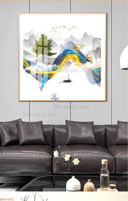 Chi tiết file gốc File tranh hiện đại pha lê gương KF97031 (cho in tráng gương)