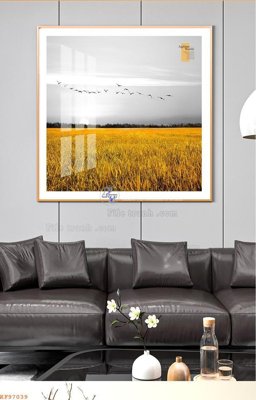 File PSD File tranh hiện đại pha lê gương KF97039 (bản gốc) cho nhà in