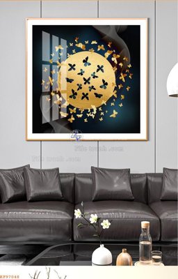 File gốc File tranh hiện đại pha lê gương KF97048 (PNG) chất lượng cao