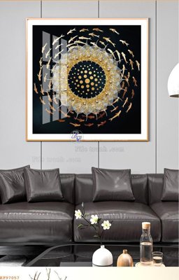 Download file gốc File tranh hiện đại pha lê gương KF97057 (độ nét cao)