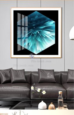 File gốc File tranh hiện đại pha lê gương KF97095 (in ấn) không giới hạn