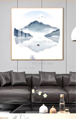 File PSD File tranh hiện đại pha lê gương KF97132 (gốc) cho in quảng cáo