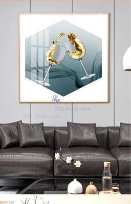 File tranh File tranh hiện đại pha lê gương KF97175 (bản gốc) in canvas