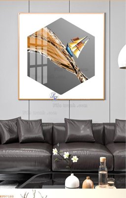 File PSD File tranh hiện đại pha lê gương KF97180 (chất lượng in ấn)