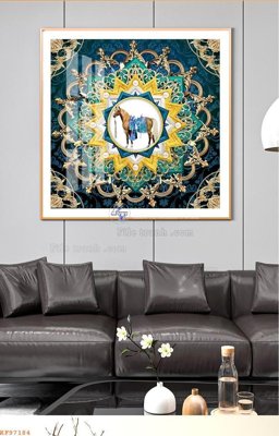 File PSD File tranh hiện đại pha lê gương KF97184 (gốc) cho in quảng cáo