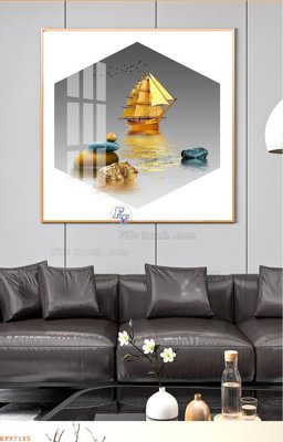 Chi tiết file ảnh File tranh hiện đại pha lê gương KF97185 sắc nét