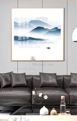 File gốc File tranh hiện đại pha lê gương KF97192 (in tráng gương) ốp tường