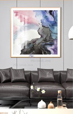 File ảnh File tranh hiện đại pha lê gương KF97209 (gốc) in PP, decal