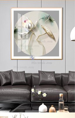File tranh File tranh hiện đại pha lê gương KF97225 (bản gốc) in lụa 5D