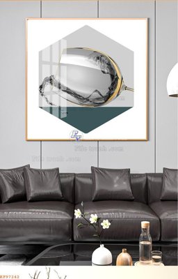 File tranh File tranh hiện đại pha lê gương KF97242 (gốc) chủ đề thiên nhiên