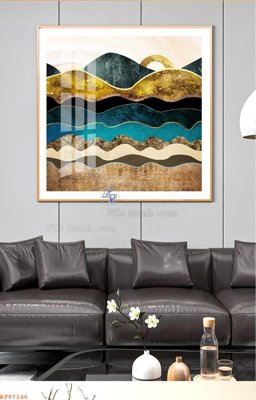 File PSD File tranh hiện đại pha lê gương KF97246 (bản gốc) độ phân giải cao