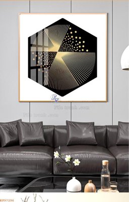 File tranh File tranh hiện đại pha lê gương KF97296 (bản gốc) in lụa 5D