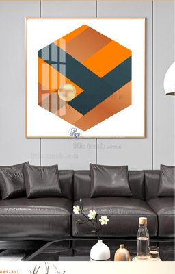 File tranh File tranh hiện đại pha lê gương KF97311 (bản gốc) treo tường