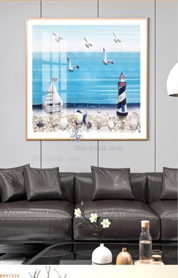 File gốc File tranh hiện đại pha lê gương KF97319 (PNG) nền trong suốt