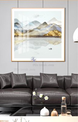 File gốc File tranh hiện đại pha lê gương KF97343 (trang trí) phòng làm việc