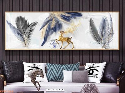 File in trần File tranh hiện đại pha lê gương KF97360 (bản gốc 3D) sống động