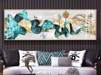 File ảnh File tranh hiện đại pha lê gương KF97391 (gốc) dùng in Pano