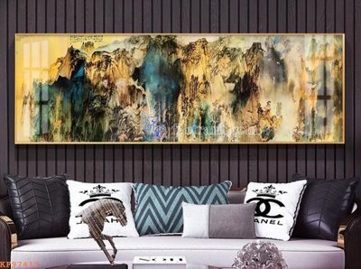 File in trần File tranh hiện đại pha lê gương KF97417 (bản gốc) đại dương