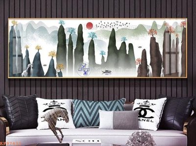 File in mica File tranh hiện đại pha lê gương KF97433 (bản gốc) sắc sảo