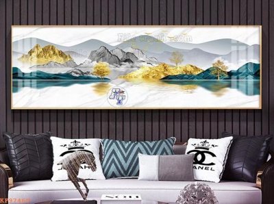 File gốc File tranh hiện đại pha lê gương KF97469 (in lụa) họa tiết 3D