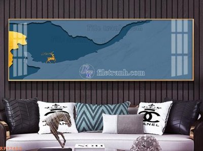 File gốc File tranh hiện đại pha lê gương KF97480 (in tráng gương) sang trọng